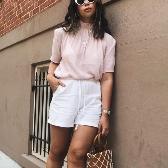 MANGO Crepe Collared Blouse - Picture 1 of 3